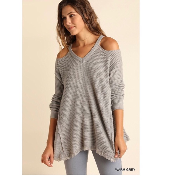 1 LEFT! Grey Waffle Knit - Picture 4 of 5